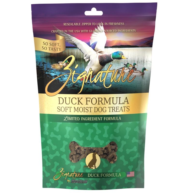 Zignature Soft Moist Dog Treats Duck Formula