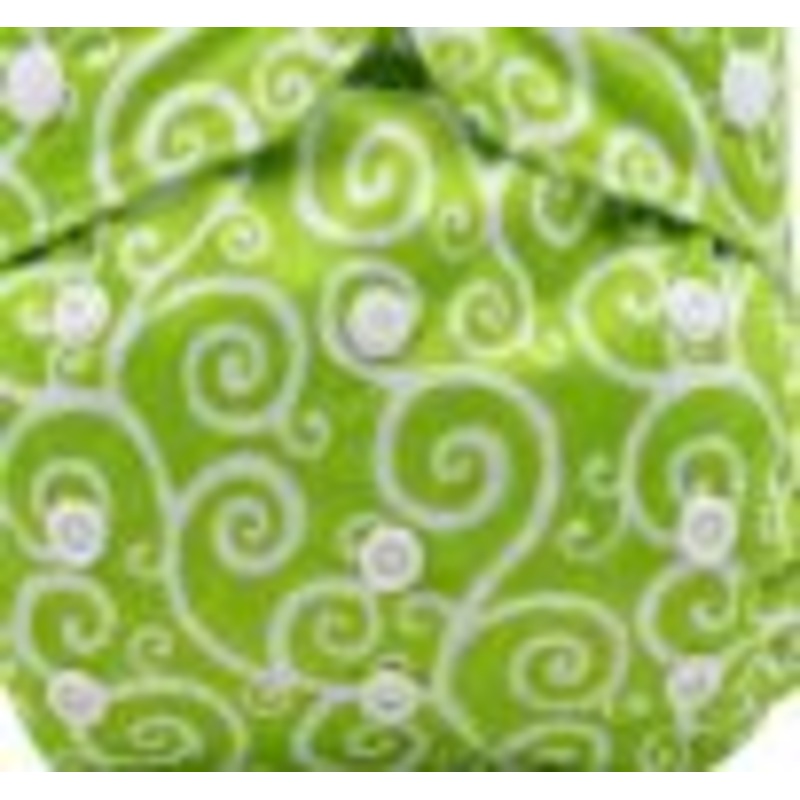 A Better Choice Reusable Washable Peed Pads Medium Green Swirls