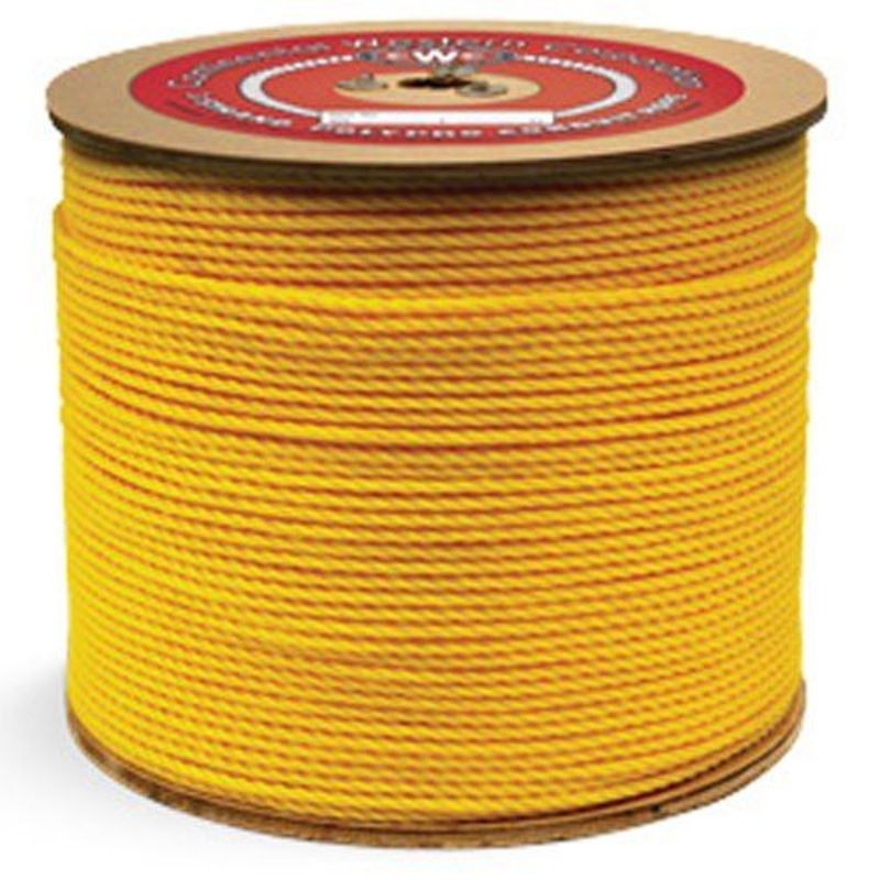 CWC Polypropylene Conduit Rope – 1/8″ x 3000 ft, Yellow