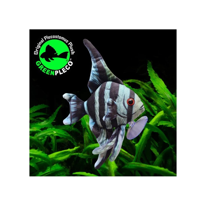 Fish Plushie – Angelfish Blue Zebra 13cm x 22cm