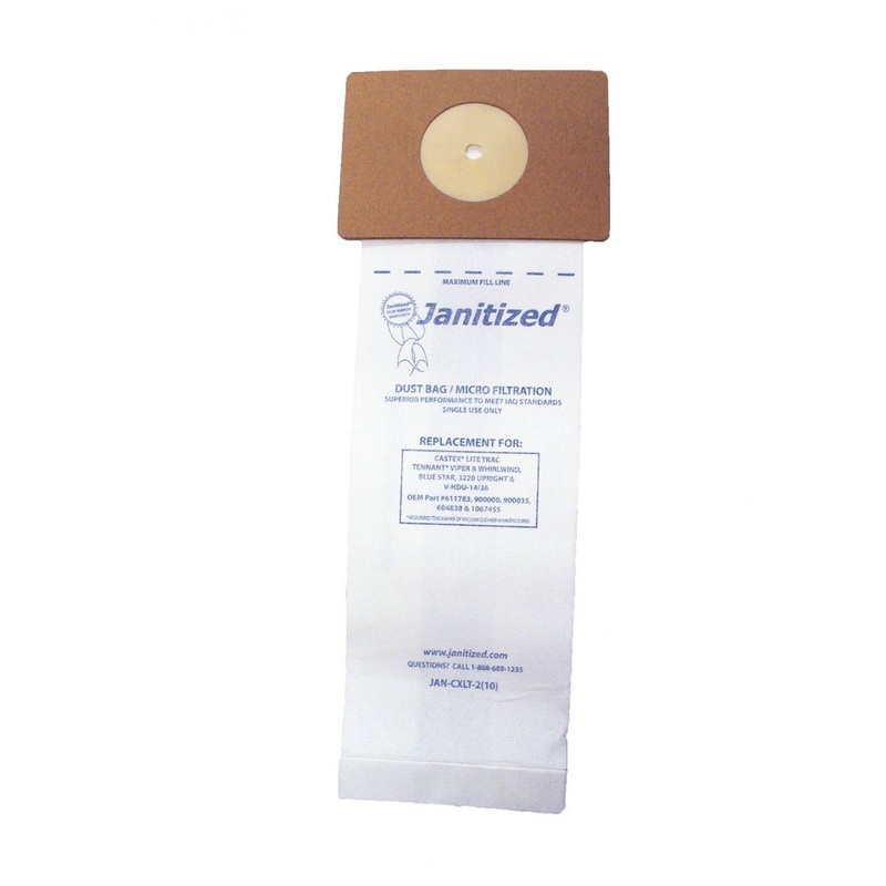 Janitized JAN-CXLT-2(10) Premium Replacement Commercial Vacuum Paper Bag