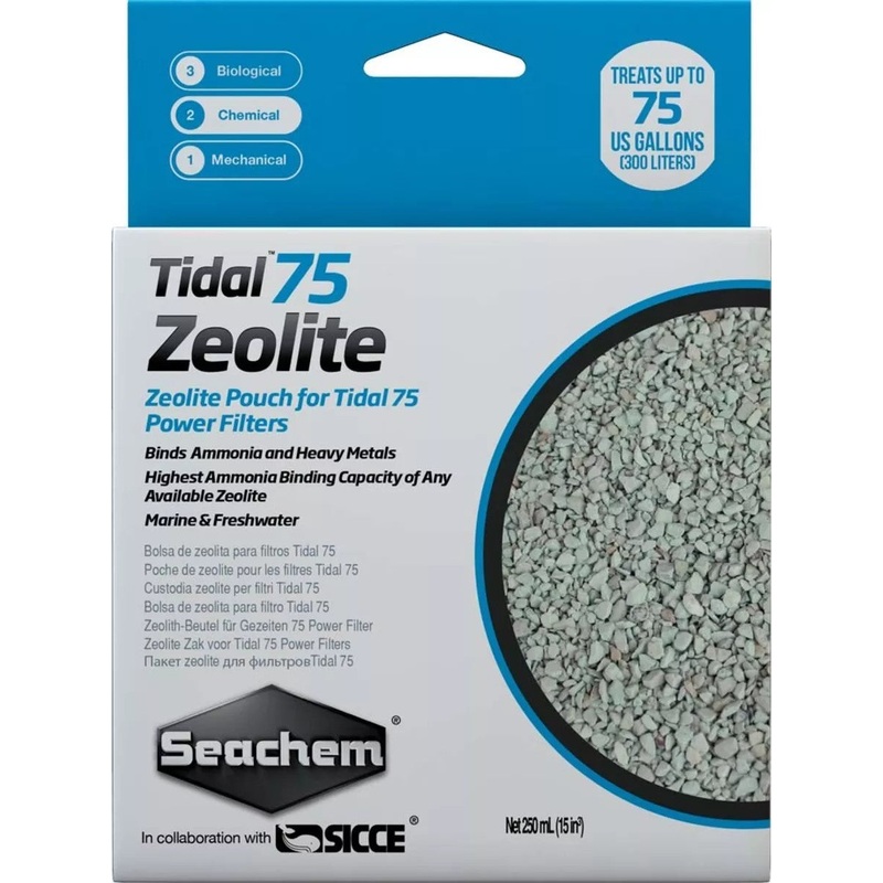 Seachem Tidal 75 Zeolite 250ml Bag