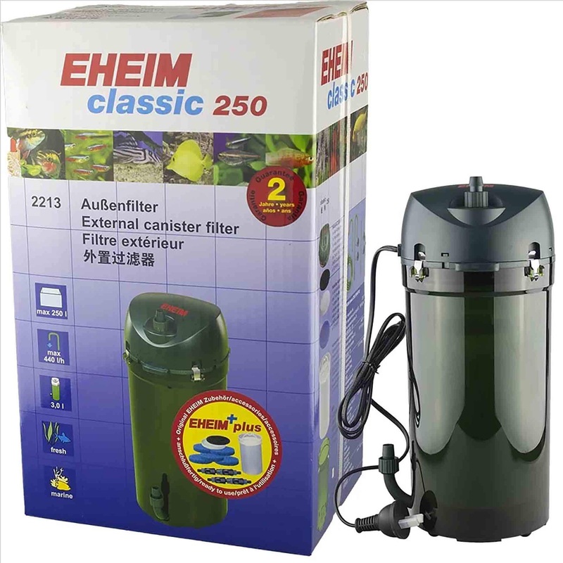 Eheim Classic 250 – 2213 With Sponge Media Canister Filter