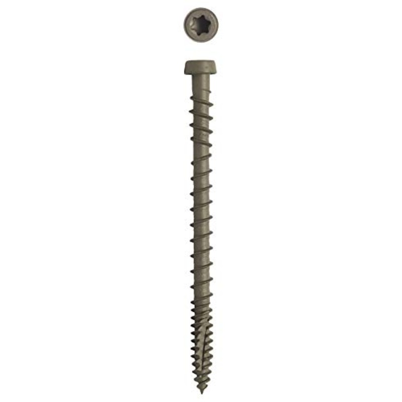 Big Timber CD10134CGR #10 x 1-3/4 in. Castle Gray Star Drive Trim Head Composite Fascia Deck Screw 2250 Pack