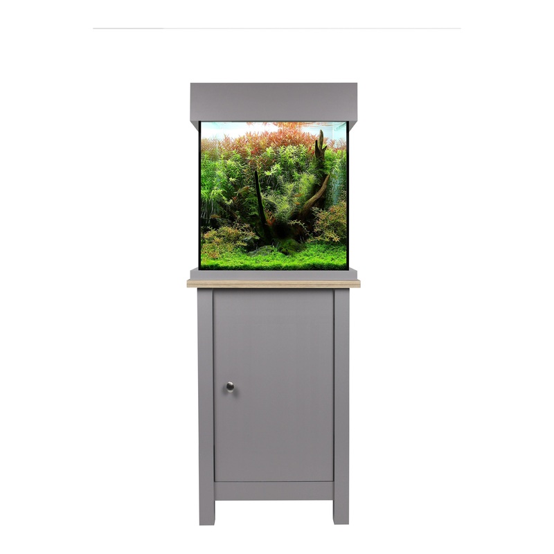 AquaOne OakStyle 85 Shades Flint Grey Aquarium & Cabinet