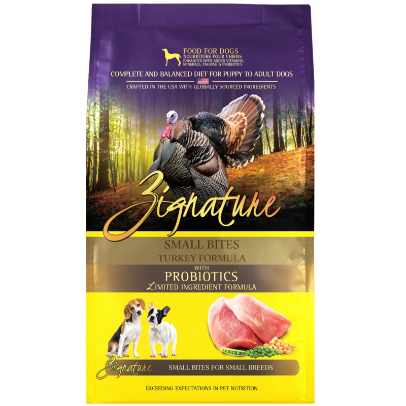 Zignature Small Bites Turkey Formula Dry Dog Food
