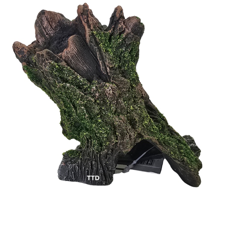 Aquatopia Tree Stump Falling with Moss Ornament