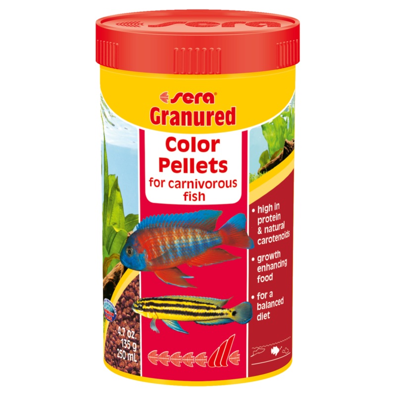 Sera Granured African Cichlid Color Food 4.7 oz (250 mL)