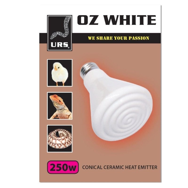URS Oz White Ceramic Heat Emitter