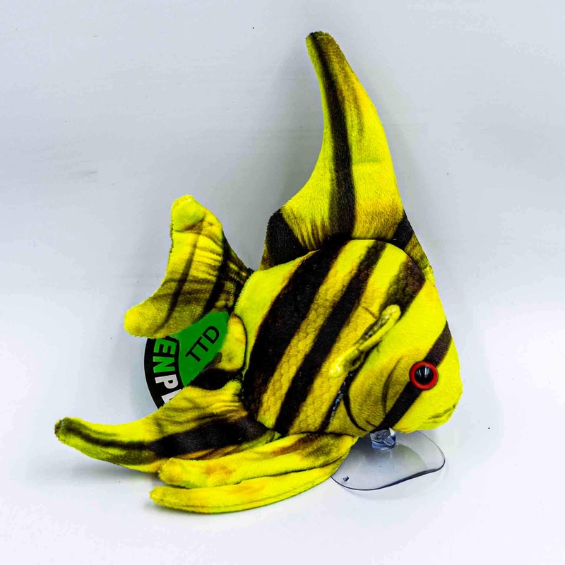 GreenPleco ‘Rare Angelfish’ 13 x 22cm Plushie with Suction Cup