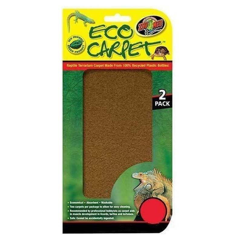 Zoo Med Eco Carpet 30 x 61cm Twin Pack Brown