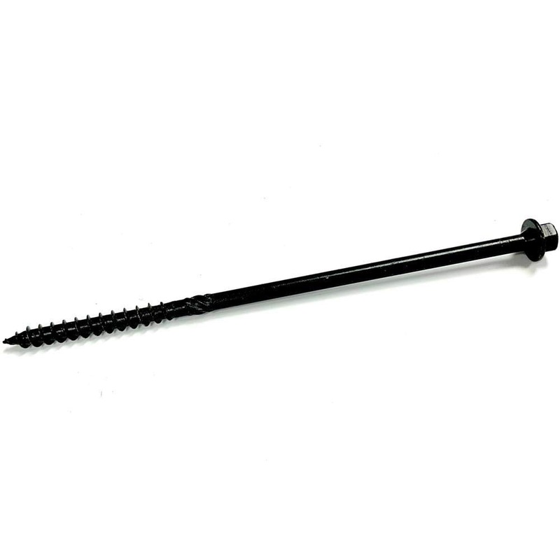 Big Timber BL175 #17 x 5 in. Hex Head Black Log Screws (250-Pack)
