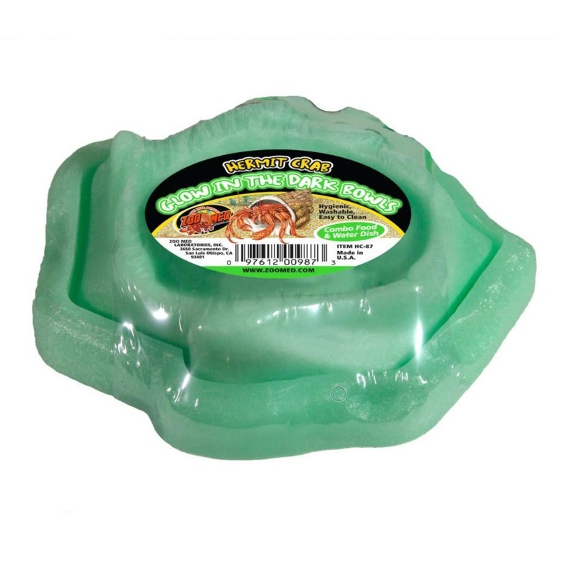 Zoo Med Hermit Crab Glow in the Dark Bowl – Set of 2