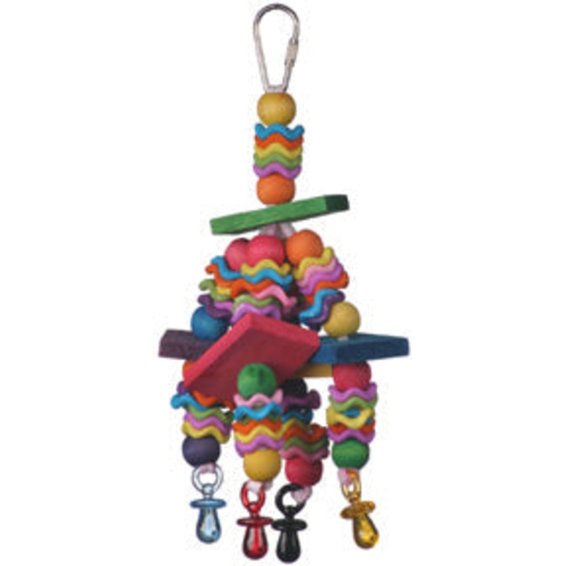 A&E Happy Beaks Fiesta Blocks Bird Toy