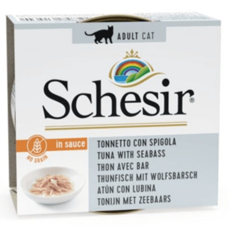 Schesir Tuna with Sea Bass in Gravy 70gr
