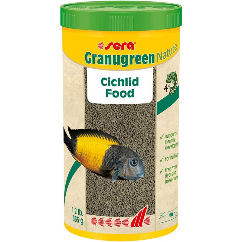 Sera Nature Granugreen Granules 565g – Cichlid Fish Food