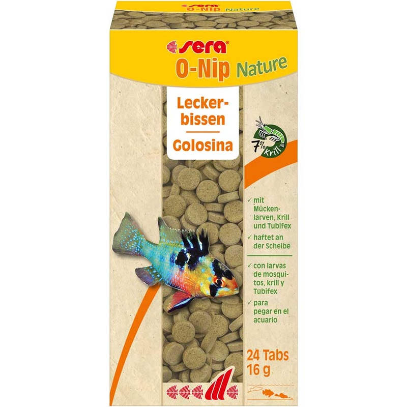 Sera O-Nip Nature 24 tabs 16g Fish Food