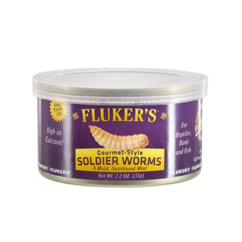Fluker’s Gourmet Canned Soldier Worms 1.2 oz.