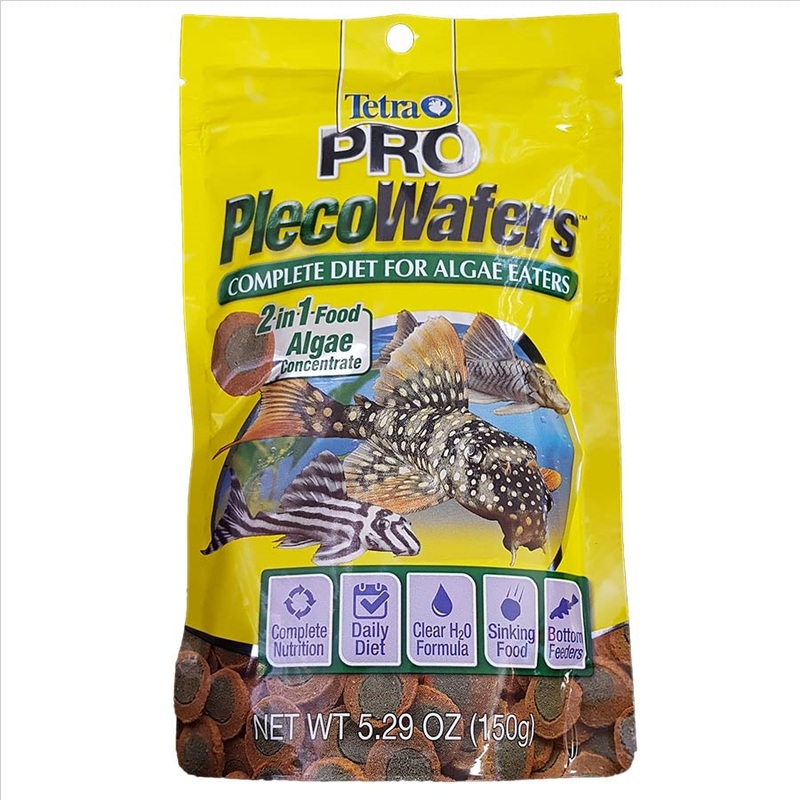 Tetra PRO Pleco Wafers 150g – 2 in 1 food Algae concentrate.