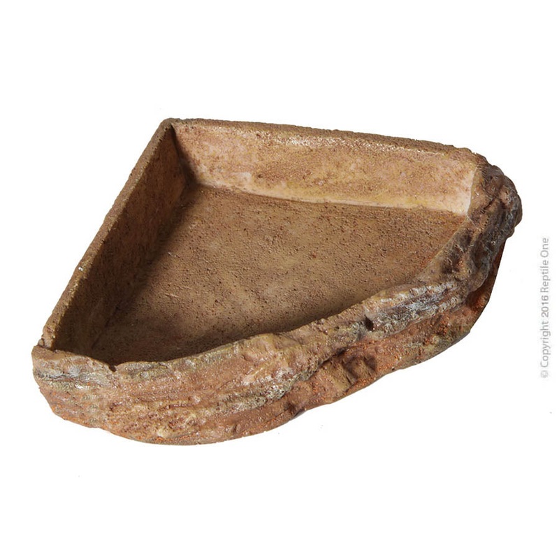Reptile One Reptile Corner Bowl Medium (9.5×9.5×2.3cm)