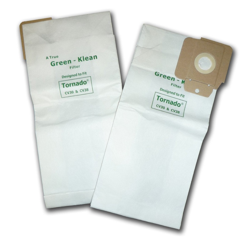 Green Klean K60904294, 7190461 Tornado CV30/CV38 12/15 Micro-Plus NSS Pacer 112 and 115 Replacement Vacuum Cleaner Bags