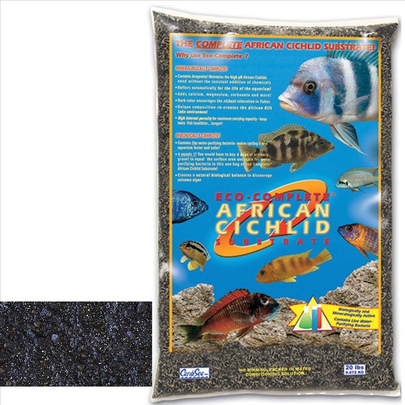 Carib Sea Eco-Complete Zach Black Cichlid (4-10mm) 9kg – 20lb Gravel **