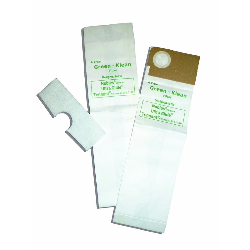 Green Klean 1014505 Tennant/Nobles 3110/3120 and Nobles UltraGlide V-DMU-15 Dual Motor Vacuum Replacement Vacuum Cleaner Bags