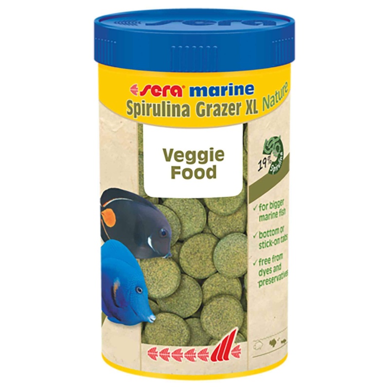 Sera Marine Spirulina Algae Grazer XL Nature 120g – 250ml