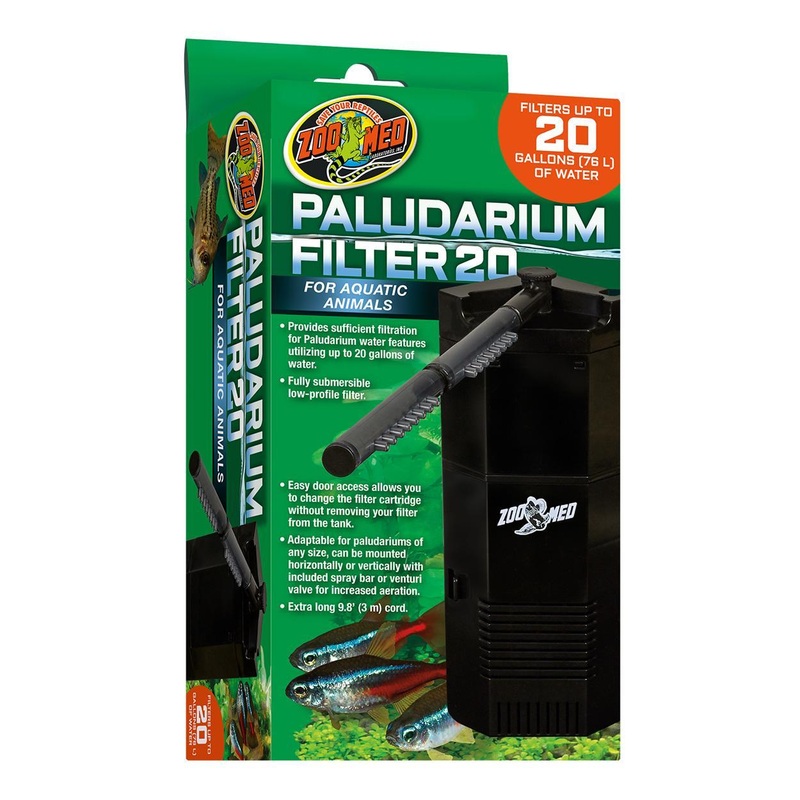 Zoo Med Paludarium Filter for Aquatic Animals – up to 20 gallons