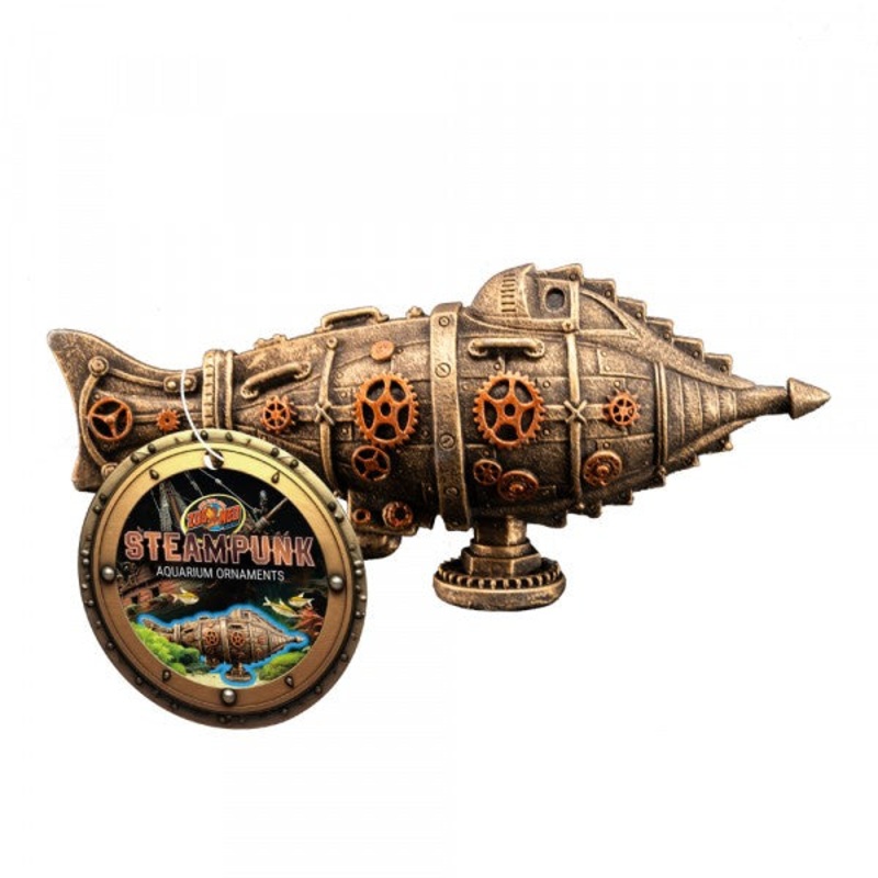 Zoo Med Steampunk Submarine Ornament 15cm
