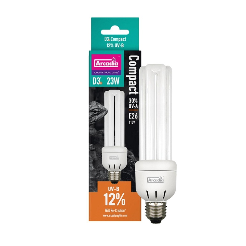 Arcadia D3+ 12% Desert UVA & UVB Compact Lamp
