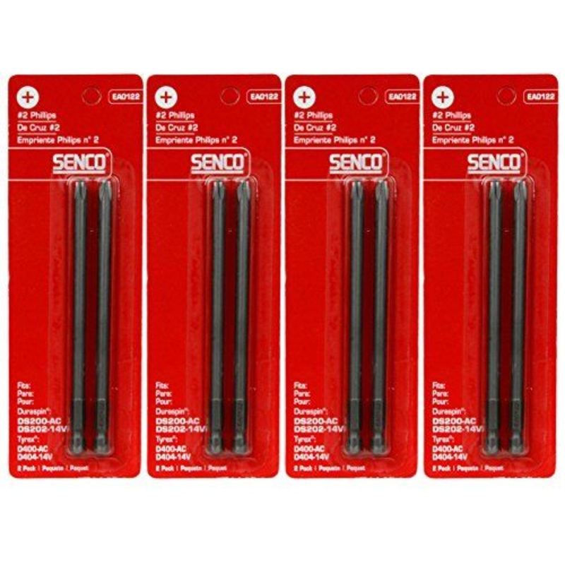 Senco EA0122#2 Phillips Duraspin/Tyrex Bits (4-2 Packs)
