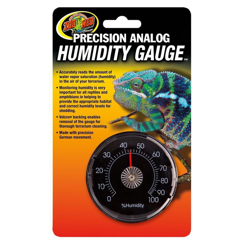 Zoo Med Dual Analog Terrarium Humidity Gauge – Hygrometer