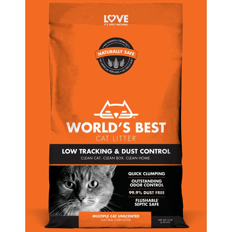 World’s Best Cat Litter Low Tracking & Dust Control Cat Litter