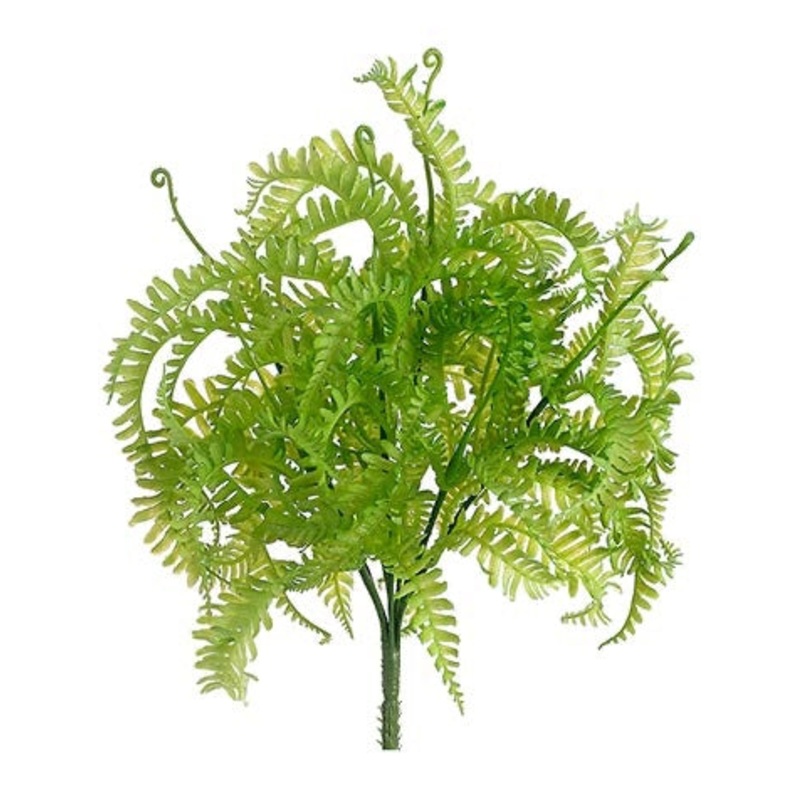 10″ Mini Fern Bush Green