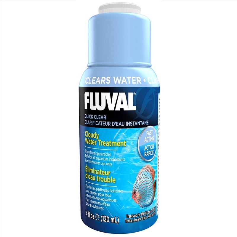 Fluval Quick Clear 120ml – Cloudy Water Treatment (Flocculate)
