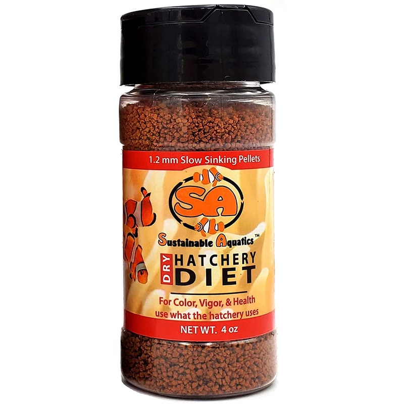 Sustainable Aquatics – Dry Hatchery Diet  4 oz. | 1.2 mm