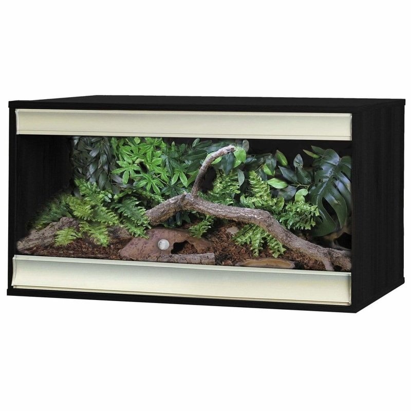 VivExotic Viva+ Terrestrial Vivarium Medium Black 86.2 x 50 x 49cm