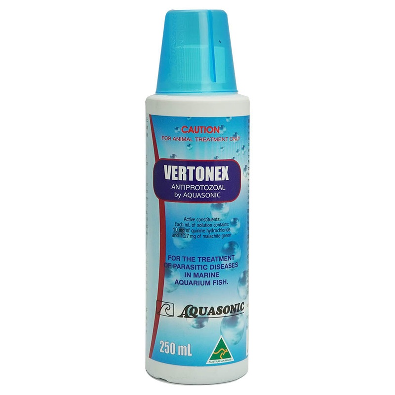 Aquasonic Vertonex 250ml – White Spot Treatment for Marine Fish – Australian Made