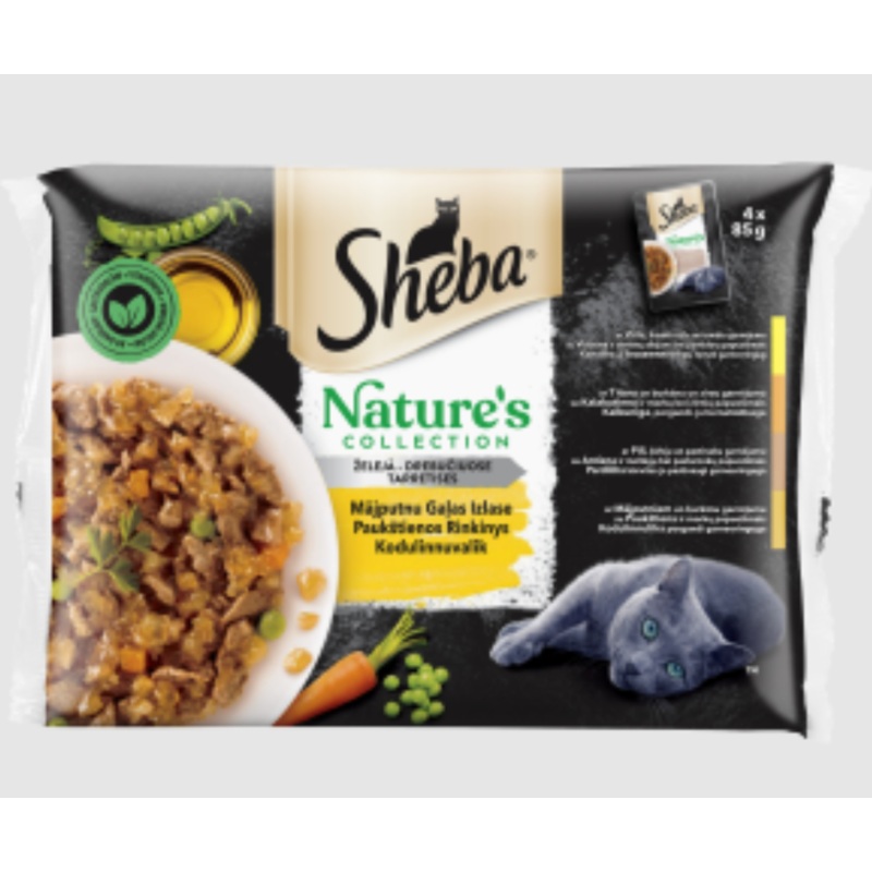 Sheba Natures Collection Poultry & Vegetables 4x85gr