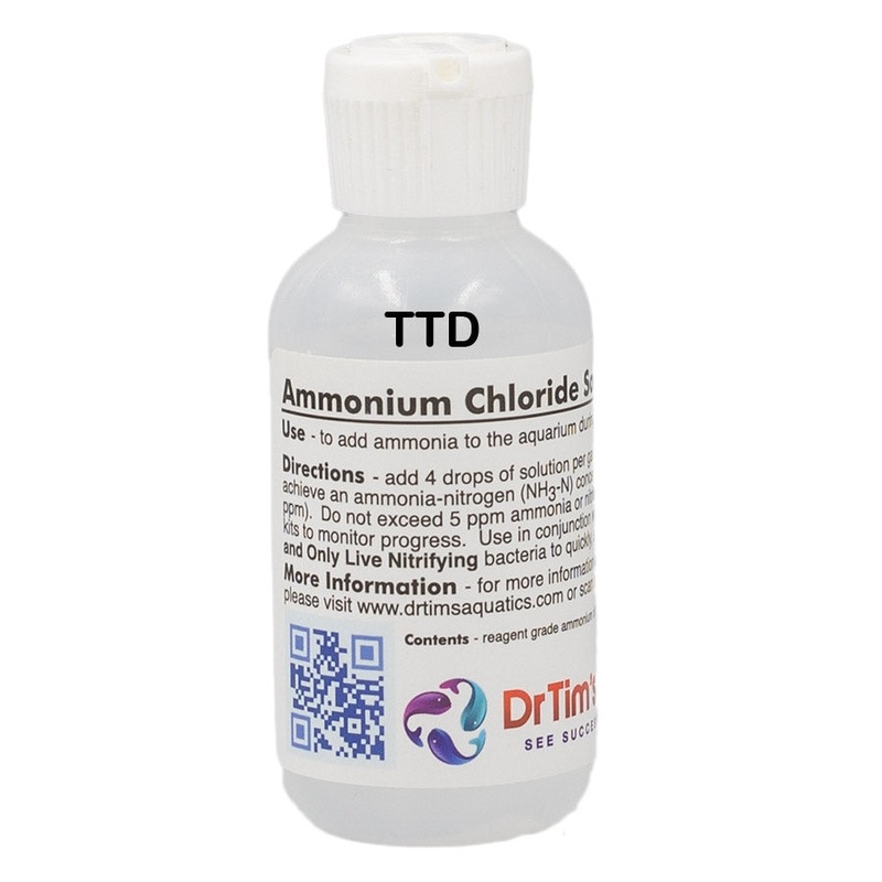 Dr Tims Aquatics 60ml Ammonia Chloride – Aquarium Fishless Cycle
