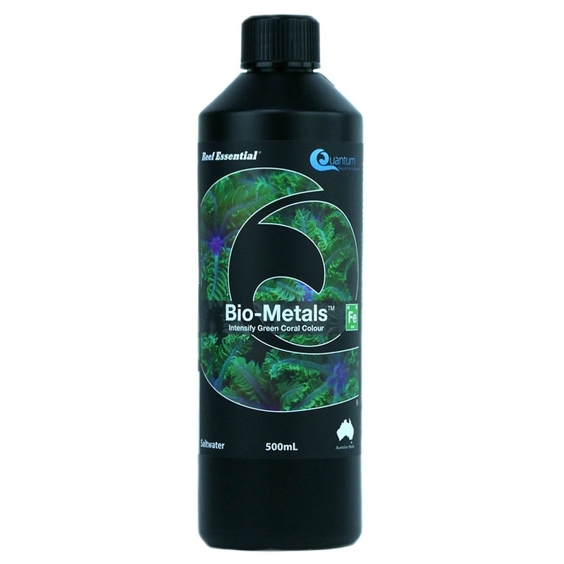 Quantum Reef Essential 500ml Bio-Metals – Intensify Green Coral Colour