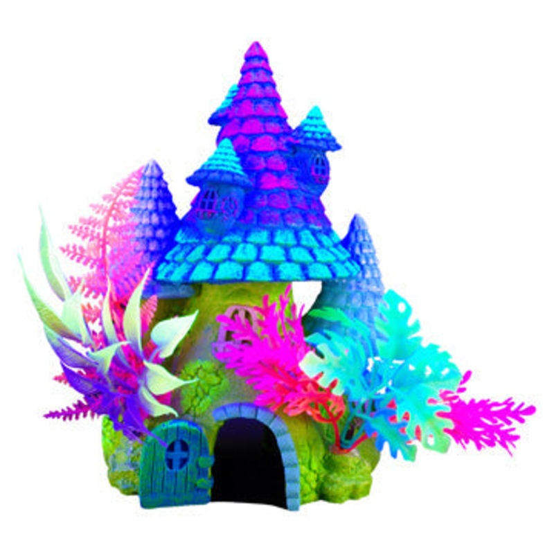 Marina iGlo Ornament – Fantasy House with Plants  (8 in)
