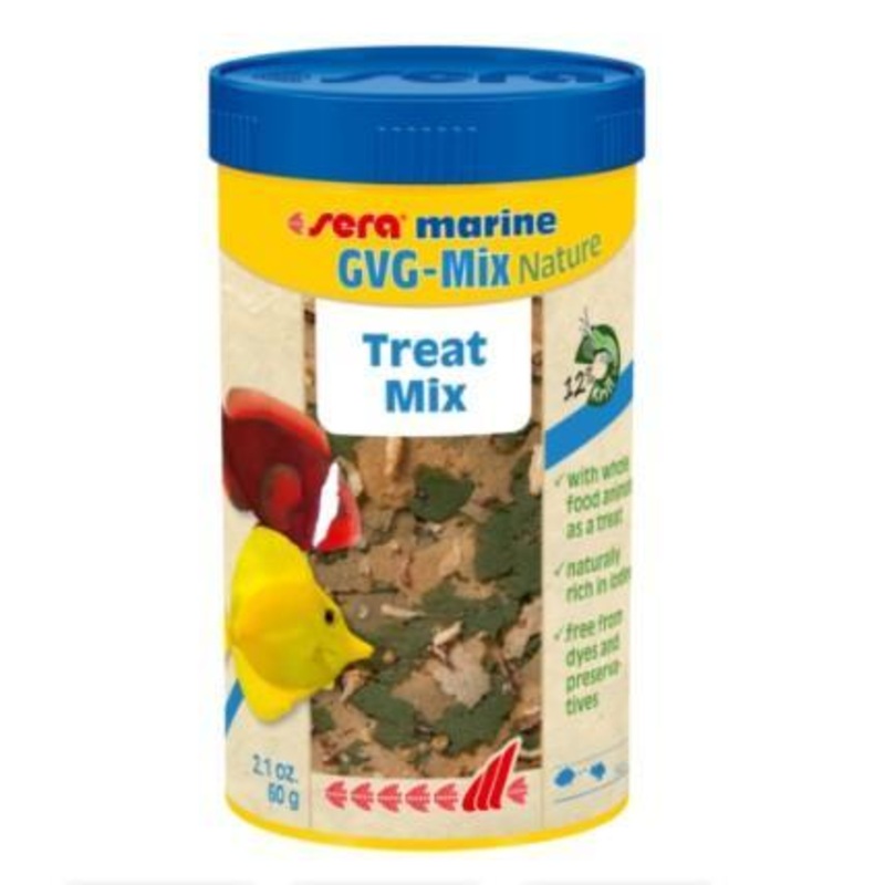 Sera Marine GVG-Mix Nature Flake & Treat Saltwater Food 2.1 oz (250 mL)