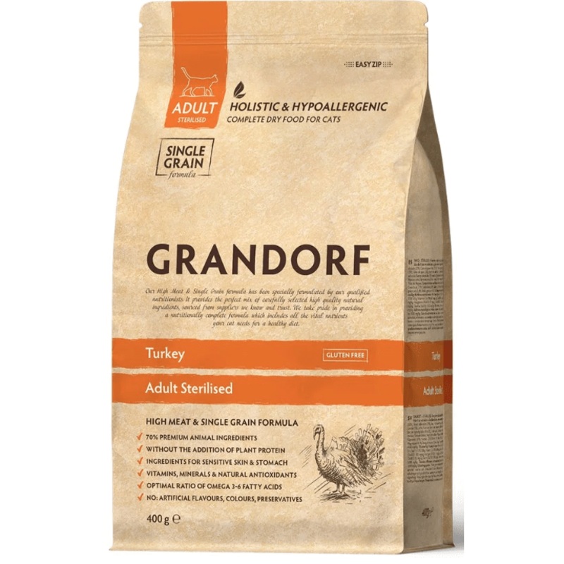 Grandorf Adult Sterilised Turkey 400gr