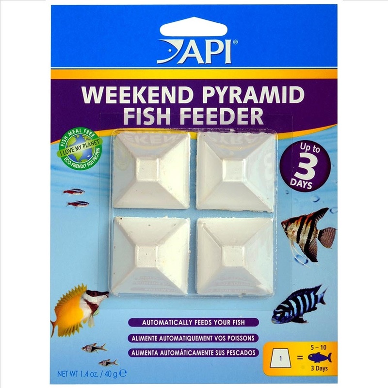 API Mini Pyramid Fish Feeder Block – Up to 3 Days