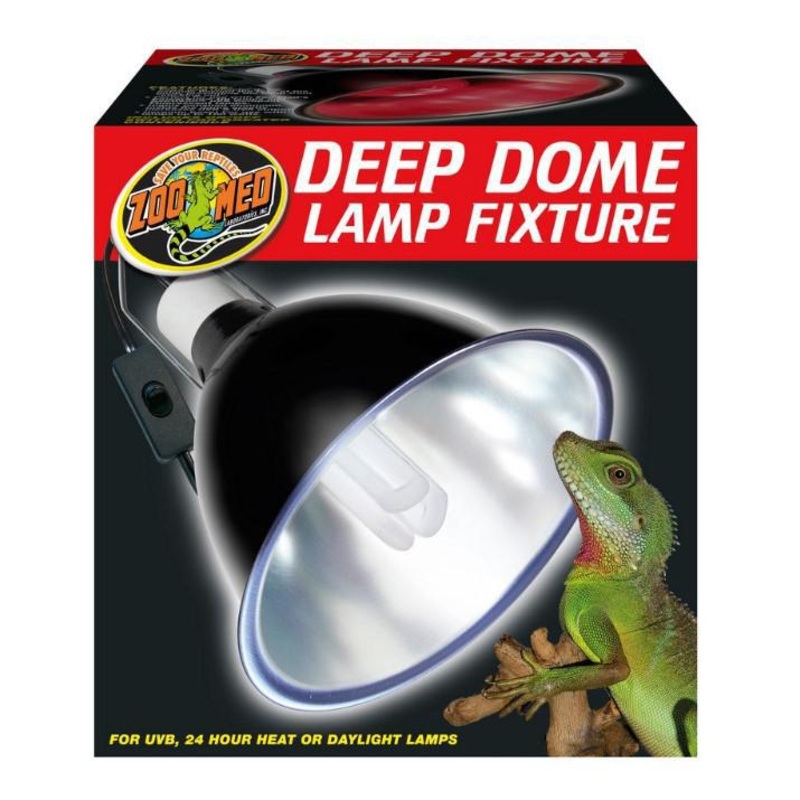 Zoo Med Deep Dome Lamp Fixture 8.5 inch with UV Reflector