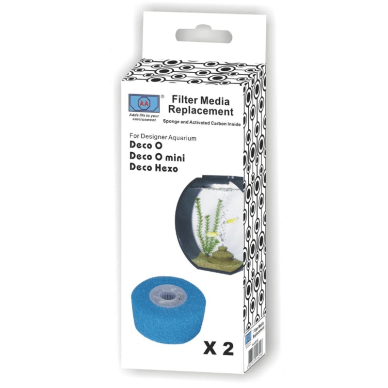 AA Replacement Filter Media for Mini Deco O Aquarium
