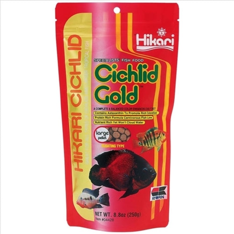 Hikari Cichlid Gold Large Pellet 250g – 7.2-8.2mm pellet
