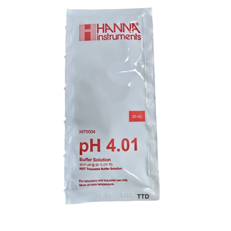 Hanna pH 4.01 Calibration Buffer Sachets – 20ml